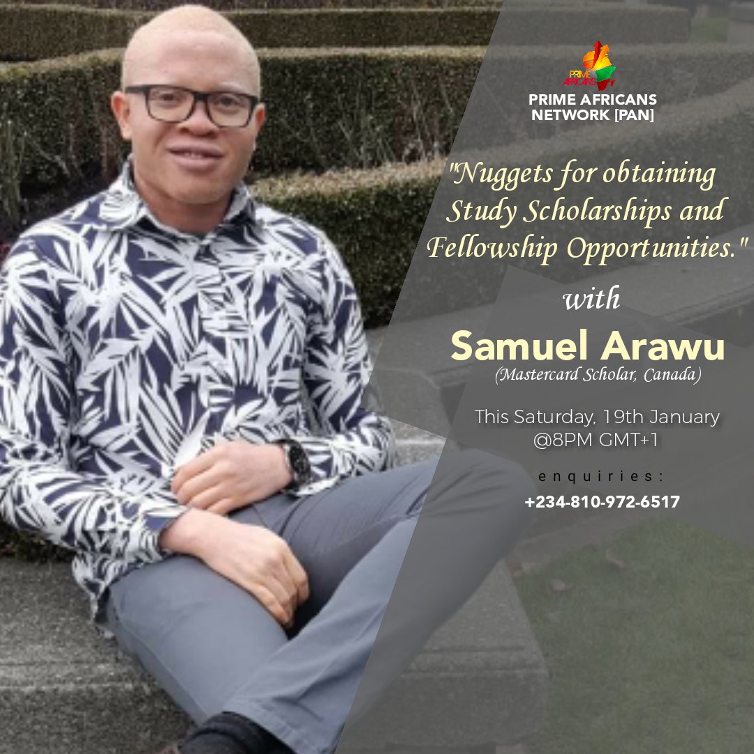 primeafricans's tweet photo. Worth it @IgweKelechiE @Treasured_Bee @EntrepreneursB3 @LEAPAfrica @AfrScholarships @PLSprogram @ScholarshipsGL
#PANSummit https://t.co/xQxmOdaF2E
