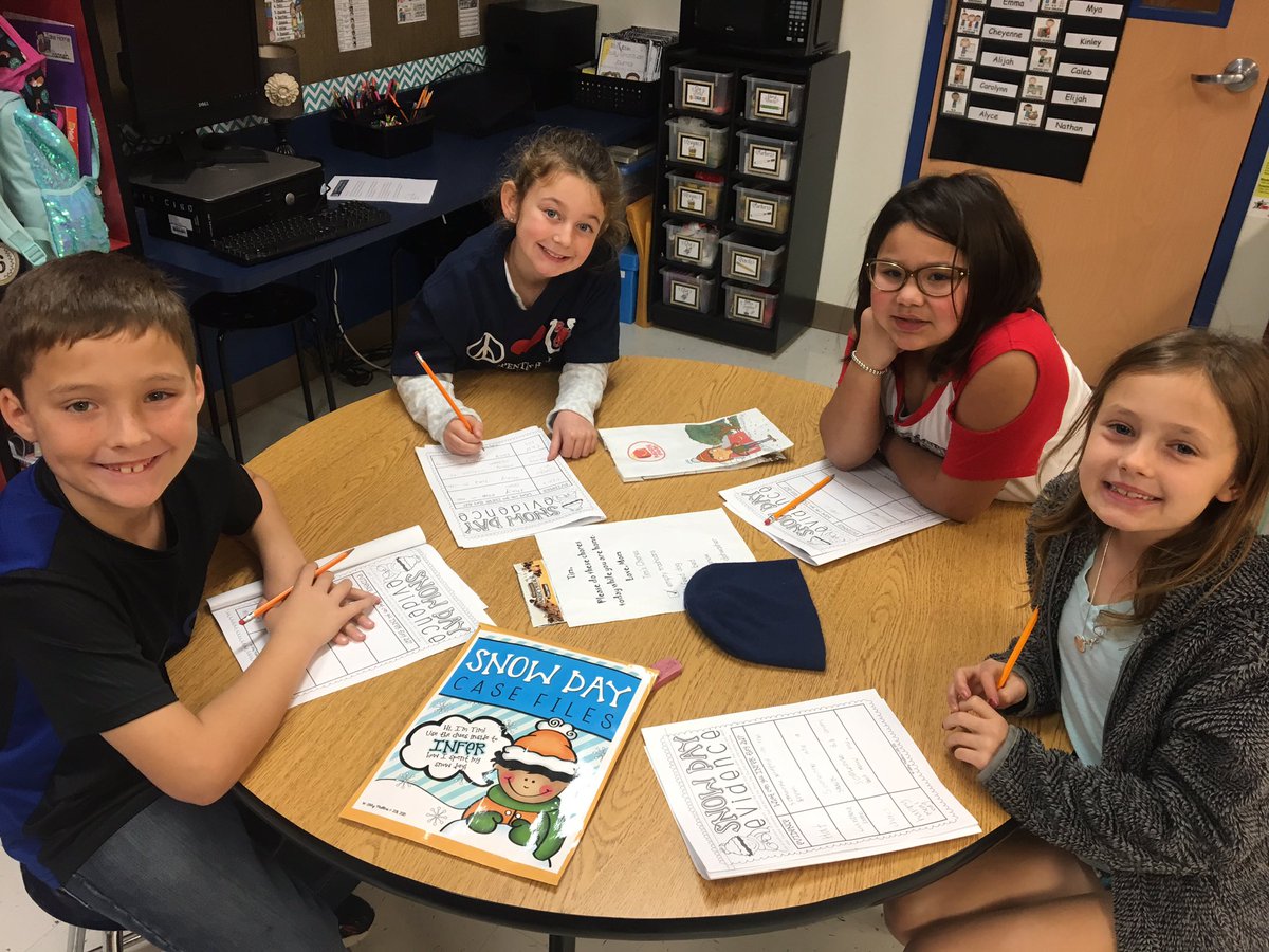 mscollinsroom's tweet photo. My little Inference Investigators hard at work! ๐ต๐ปโโ๏ธ๐ต๐ผโโ๏ธ๐#chcolts #teamworkisthebestwork #snowdayfunโ๏ธ https://t.co/MVTZ6i7zXv