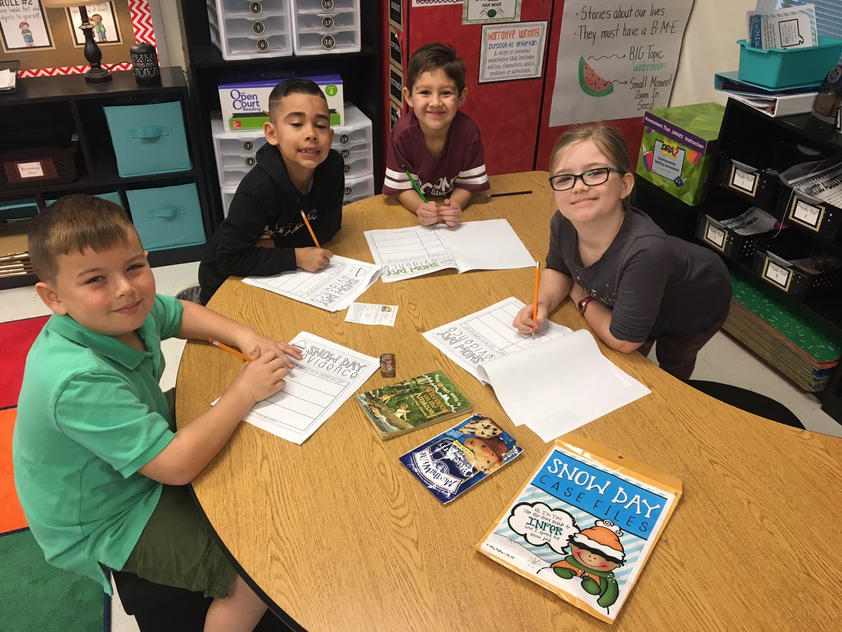 mscollinsroom's tweet photo. My little Inference Investigators hard at work! ๐ต๐ปโโ๏ธ๐ต๐ผโโ๏ธ๐#chcolts #teamworkisthebestwork #snowdayfunโ๏ธ https://t.co/MVTZ6i7zXv
