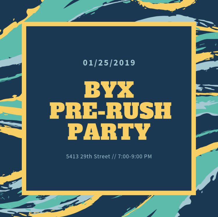 ttubyx's tweet photo. Come on out to the BYX pre-rush party to hang out with some actives, enjoy some hot chocolate, and see what BYX is all about! All are welcome! #byx #rushbyx https://t.co/ntIn110oOO