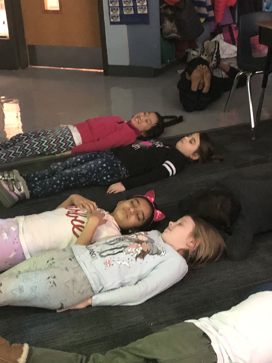 SauerPrairie's tweet photo. 2nd Graders practicing mindfulness and relaxing breathing today during their social work lesson! #inspire96 https://t.co/1o4o0dBNlS