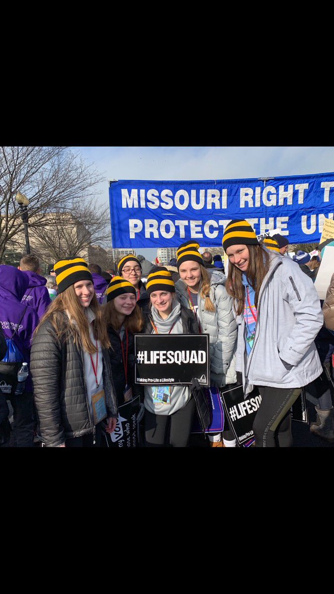 SRAToday's tweet photo. We are so proud of our 8th grade students who are Marching for Life in Washington DC. Thank you for standing up for life and representing our Catholic Faith. #SRAstrong #SRAclassof2019 #MarchforLife #GenLife #LIFESQUAD #CatholicSTL #ArchSTL https://t.co/3qiLCPGQmy