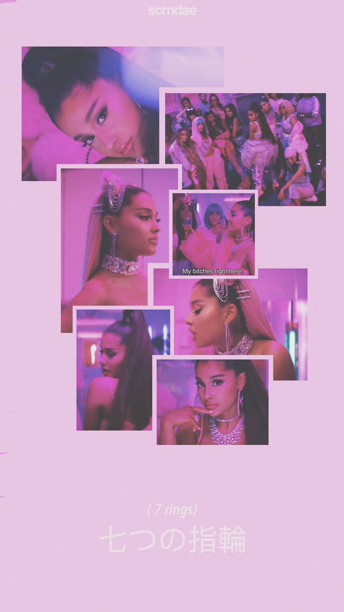 𝐒𝐂𝐑𝐍𝐃𝐀𝐄 Arianagrande Ariana Grande 7rings Pop Aesthetic Wallpaper Arianawallpaper Arianagrandewallpaper Pink