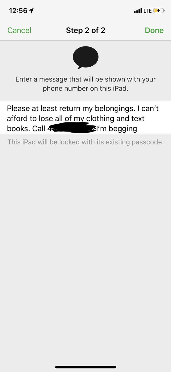 I left a note on my devices that were in my car when it got stolen begging for my books and clothes back. The car thief really came back and dropped off my school supplies and contact lenses I’m DONE