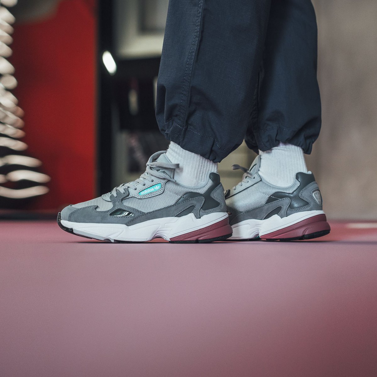 adidas falcon grey two