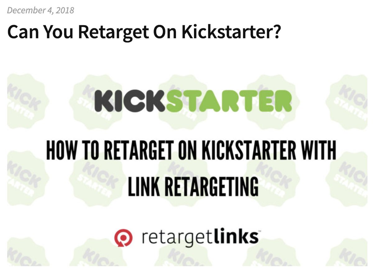 retargetlinks's tweet photo. Do you want to hack retargeting on your Kickstarter campaign? See how CrunchCup did it using link retargeting #retargeting https://t.co/fvG7YNFA9N https://t.co/PcySBLWsfy
