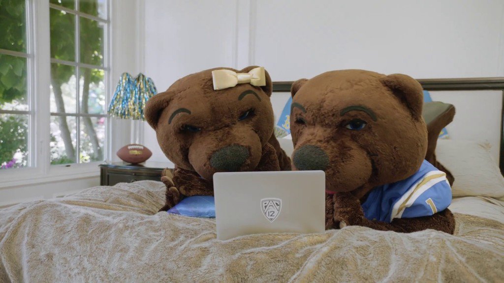 StudioBFilms's tweet image. With DISH becoming the exclusive provider of Pac-12 Networks’ games nationwide, they wanted to promote the partnership. Pac-12 Networks. Studio B collaborated on creative and produced this fun, lighthearted romp. DISH TV Spot: Pac-12 Mascots