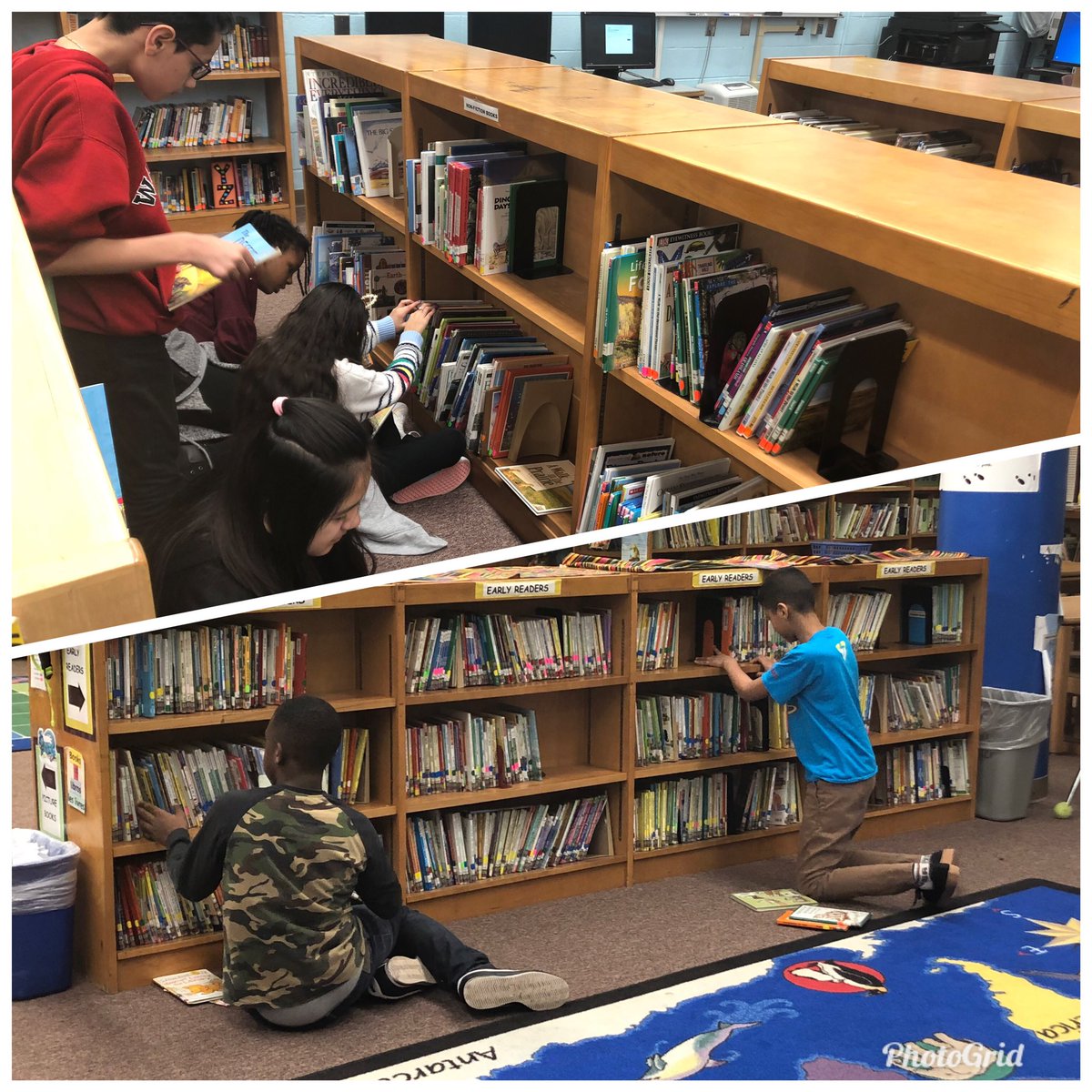 BurtonIBPYP's tweet photo. IB Ambassadors taking action to help keep our library 📚 organized #BeingIB #Knowledgeable @ibpyp @iborganization @pmubenga @DurhamPublicSch #IgnitingLimitlessPotential https://t.co/BVdrLHTOax