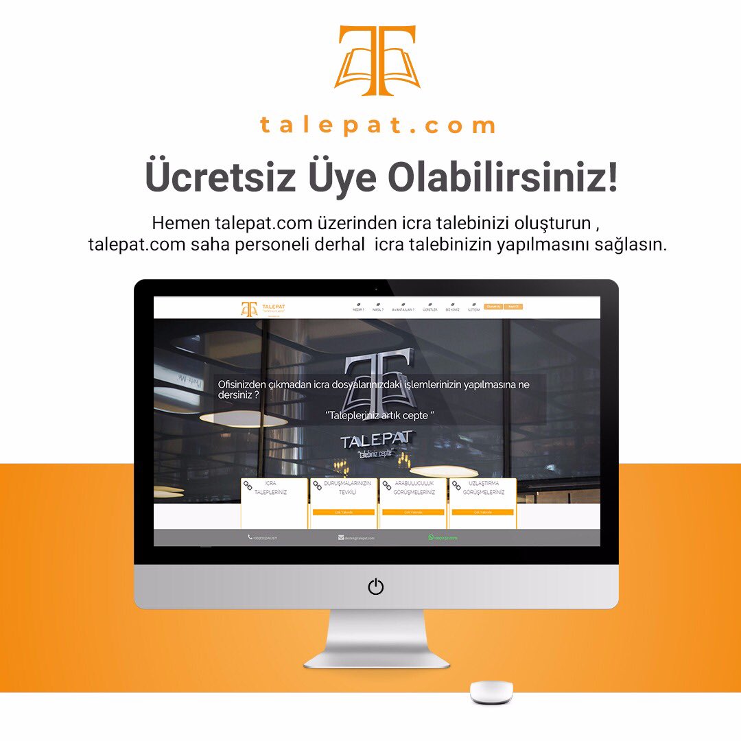 talepatcom
🔴Hemen talepat.com üzerinden icra talebinizi oluşturun , talepat.com saha personeli derhal talebinizin yapılmasını sağlasın. Talepat.com sadece avukatlara özel 🔴 
#taleplerinizartıkcepte #avukatlaraözel