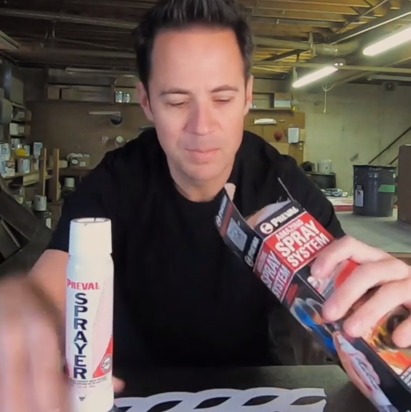 PrevalSprayer's tweet image. "The easiest way to make a #spraypaint out of #concrete #stain is to use the Preval Sprayer." — Tim Seay, of Decorative Concrete School, made a #howto #video of the whole concrete #staining process. Watch his video here ... bit.ly/2HjkYsD