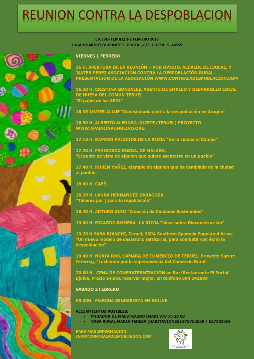 Reunión Contra la Despoblación en Ejulve (Teruel) | Febrero 2019 - mailchi.mp/84a2a19c737e/r…