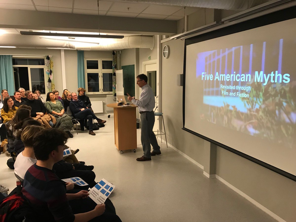 Talking with Norwegian students and their parents at St. Paul High School in Bergen, Norway about the course the students will take at Augie during January Term next year. Can't wait to welcome these Vikings to Augustana in 2020 and many J-terms to come!