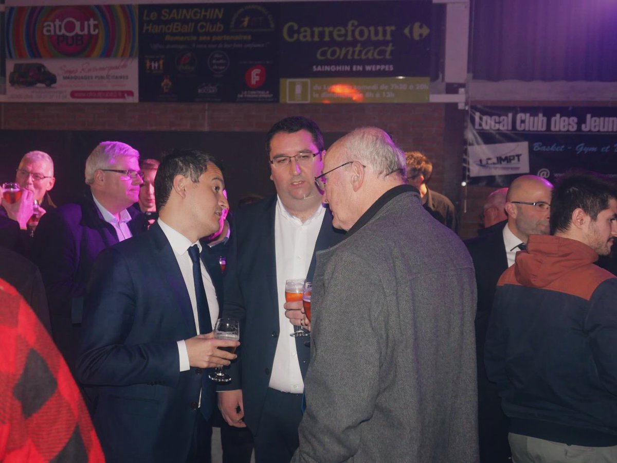 Gerald Darmanin A Twitter Tres Heureux D Assister A La Ceremonie Des Vœux Du Maire De Sainghin En Weppes Matcorbillon