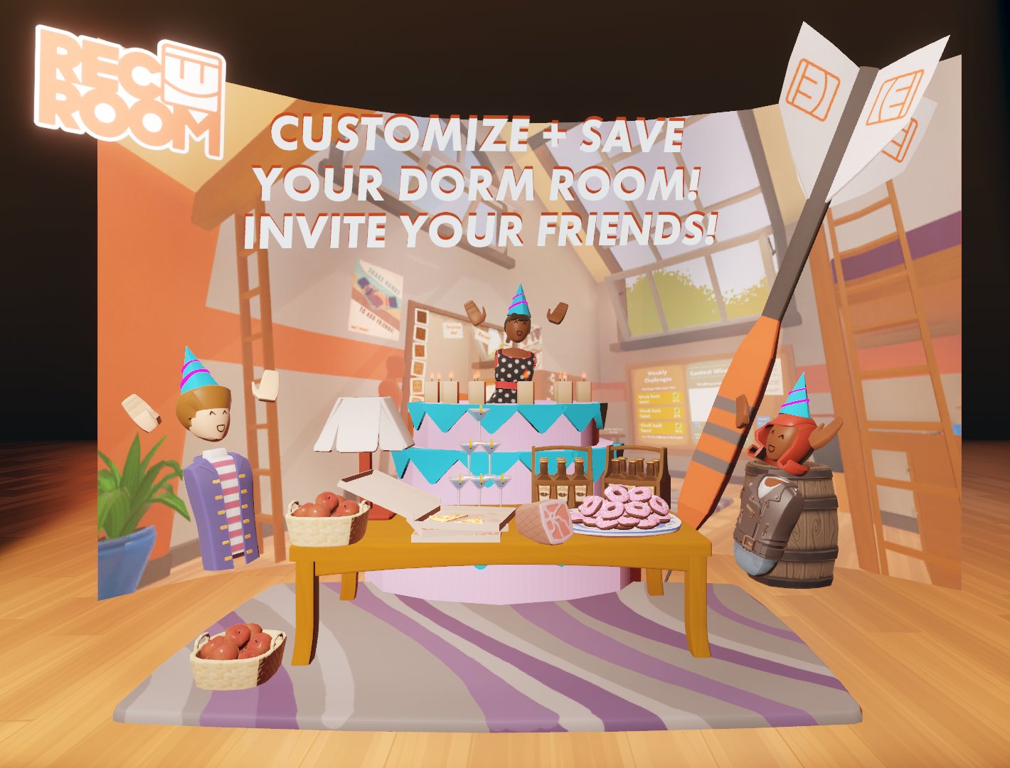 Rec Room On Twitter New Update Is Live The Social Dorm Edition Customize Save Your Dorm Room And Invite Your Friends Over Full Update Notes Https T Co Exnxmesuxg Recroom Https T Co J8nd2r0fen