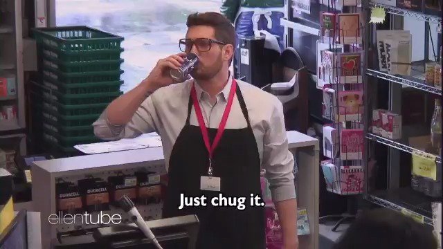I did a hidden camera prank with @MichaelBuble. The fact that @EricStonestreet showed up was entirely a coincidence. Thanks to Bublé and bubly.