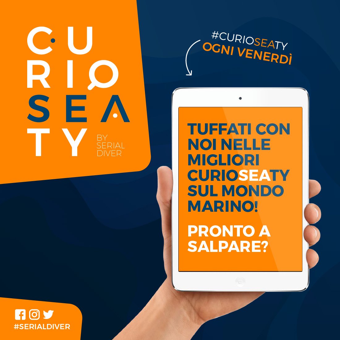 SerialDiver's tweet image. Dalla prossima settimana, ogni venerdì, posteremo sull’intera nostra area social una “notizia” sull’ambiente mare.
Tuffati con noi nelle migliori curiosità sul mondo marino! Pronto a salpare? 😎🌊

#serialdiver #curioseaty #curious #sea #news #curiosita #marino #immersioni #sub