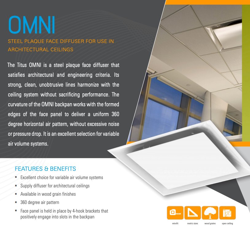 Titus Hvac On Twitter Titus Omni Is A Steel Plaque Face Diffuser