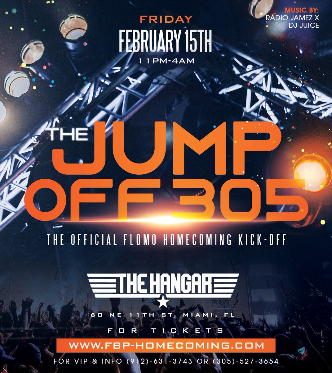 _dafatboy's tweet photo. The OFFICIAL FBP Homecoming Weekend Line Up....
Friday- #TheJumpOff305
Music By @radiojamez and @OvaDoseTheDJ
Saturday- #Overtime305
The Official Basketball Game After Party
Music By @radiojamez @Officialdjjuice https://t.co/Fv8SyQcWun