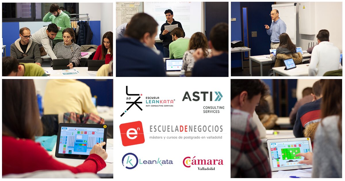 Primera sesión gamificada de #kata #5S en el máster de operaciones <a href="/eden_valladolid/">Escuela de Negocios</a>. Muchos aprendizajes #lean ¡Mañana más! #muchokata <a href="/cam_valladolid/">Cámara de Valladolid</a>