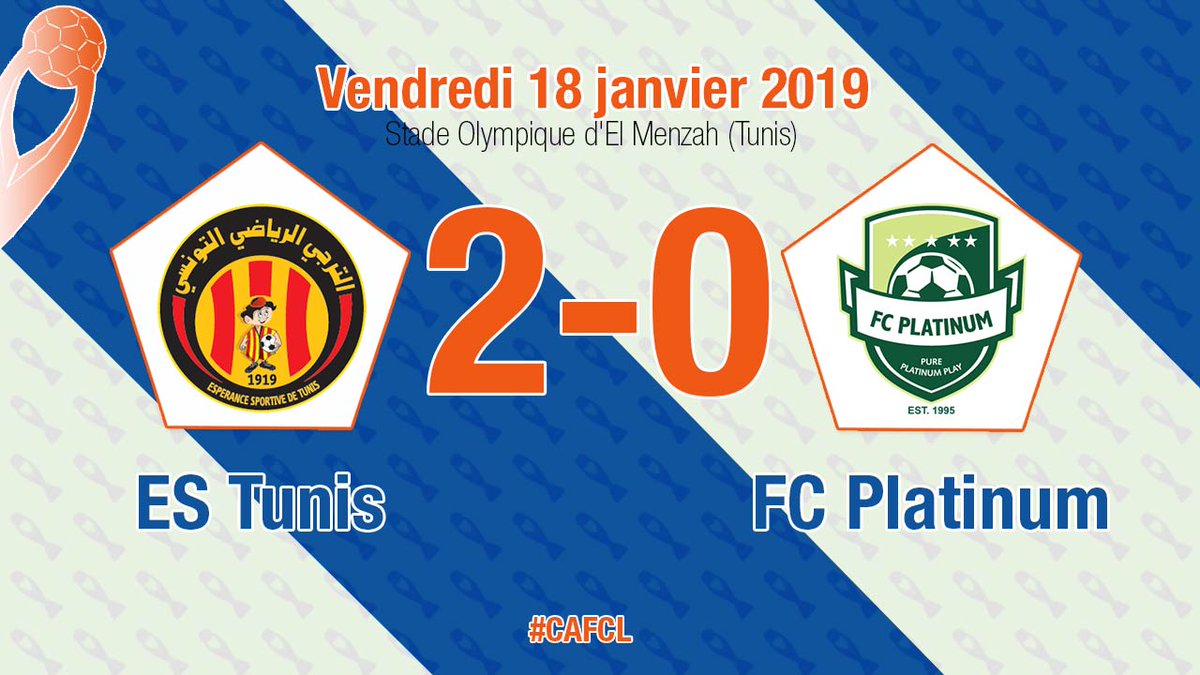 AFD_English's tweet photo. CAF Champions League | Today's results:

Espérance de Tunis 🇹🇳 2-0 🇿🇼 FC Platinum
Orlando Pirates 🇿🇦 3-0 🇬🇳 Horoya AC
Ismaily SC 🇪🇬 1-2 🇹🇳 Club Africain
JS Saoura 🇩🇿 1-1 🇪🇬 Al Ahly SC

#CAFCL #ESTFCP #ISCCA #JSSASC https://t.co/RC6Za7kTbS