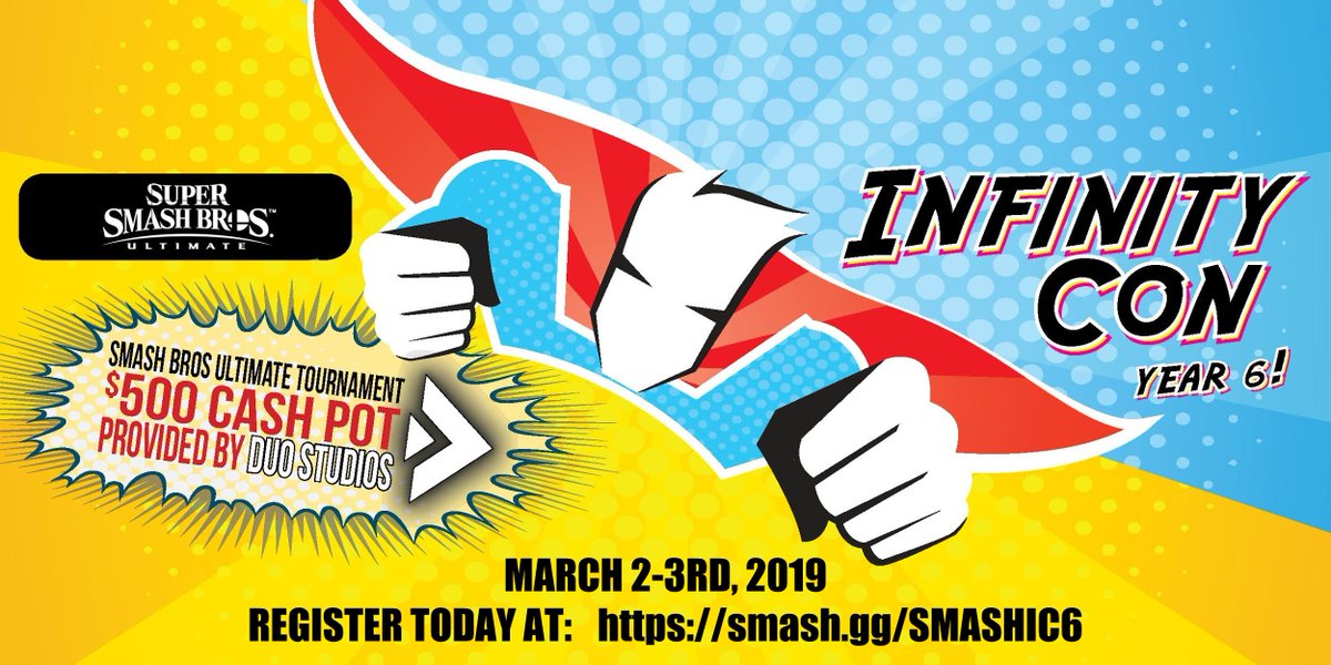 SMASH ULTIMATE PLAYERS! Do you have what it takes to get a piece of the $500 Pot? Click the link to register! smash.gg/SMASHIC6 Thanks to <a href="/DuoStudiosLLC/">Duo Studios 📽📸📡 ➡️ 2025/2026</a>  for making this happen!