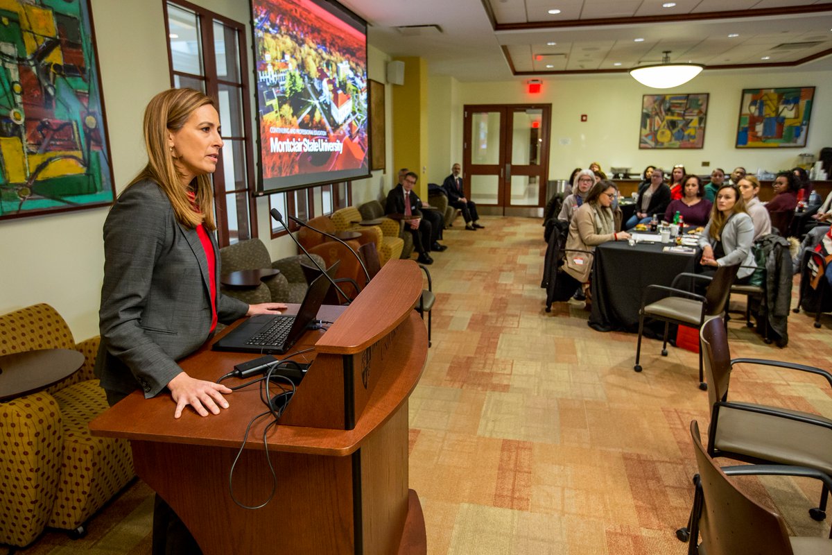 montclairstateu's tweet photo. MSU's day of workshops for #furloughed workers was about offering support to our neighbors. Following relaxing yoga, attendees including @MontclairAlumni benefited from skills courses &amp; the opportunity to chat with #NJ11 Congresswoman @MikieSherrill &amp; @SenBooker aid Gary Williams https://t.co/3AXzyeZdyt