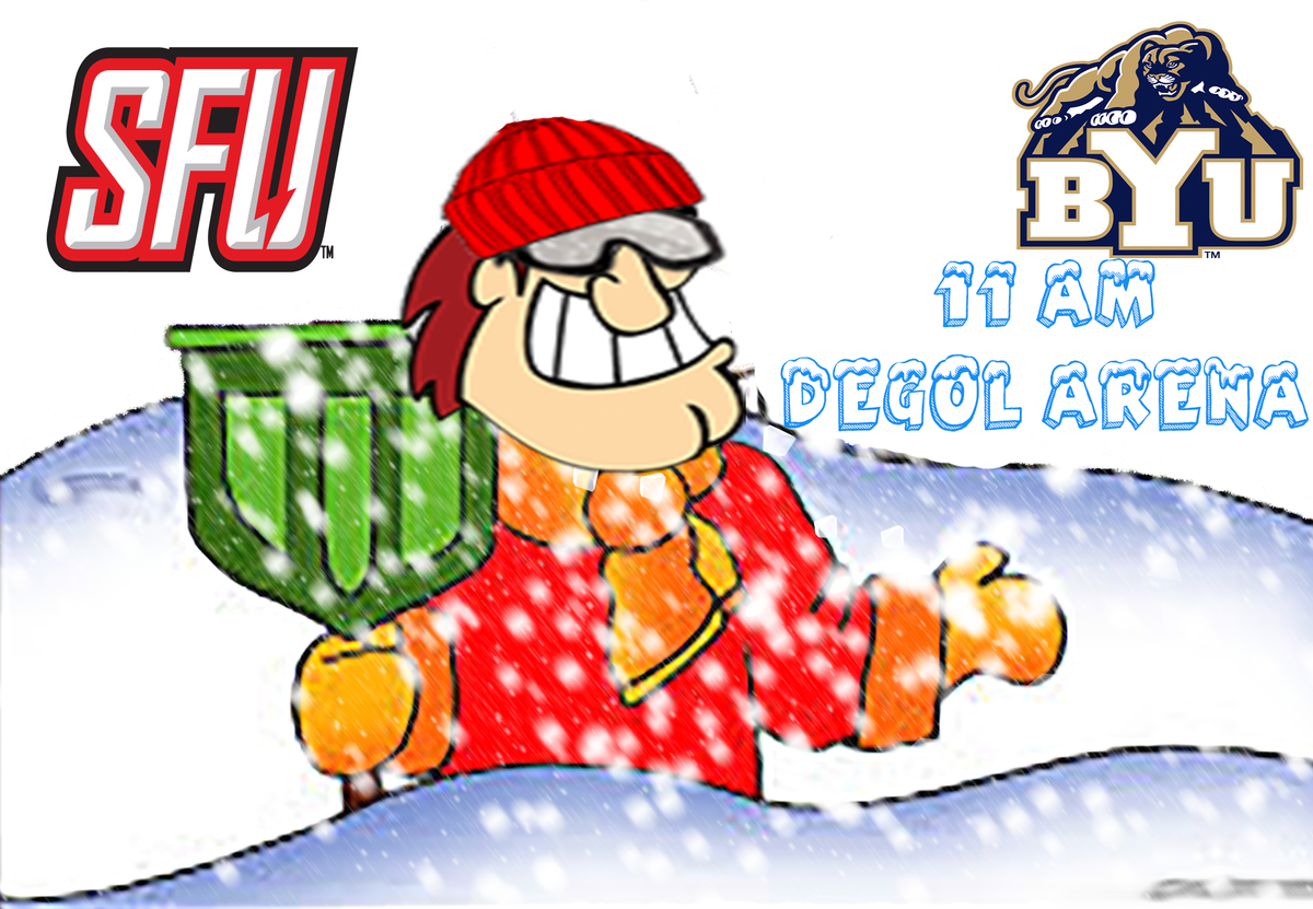 RedWolvesMVB's tweet photo. 🚨BREAKING🚨

Tomorrow's men's volleyball match with @byumvb has been moved to 11AM due to the snow...First 125 fans still get thundersticks and the match will air on @NECFrontRow https://t.co/gPML8gFkIK