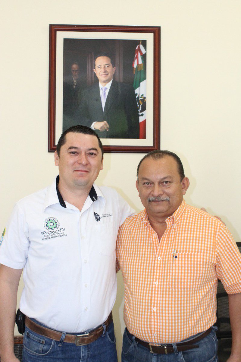 El Titular de la UIMQROO, <a href="/rafalpantoja/">Rafael Pantoja</a> se reunió con el Director del @TecCarrilloPto, <a href="/DiegoRBricenoD/">Diego Ramón Briceño-Dominguez</a>, para coordinar acciones dirigidas a mejorar la calidad educativa y garantizar las mismas oportunidades de capacitación y aprendizaje para todos los jóvenes de la zona maya.