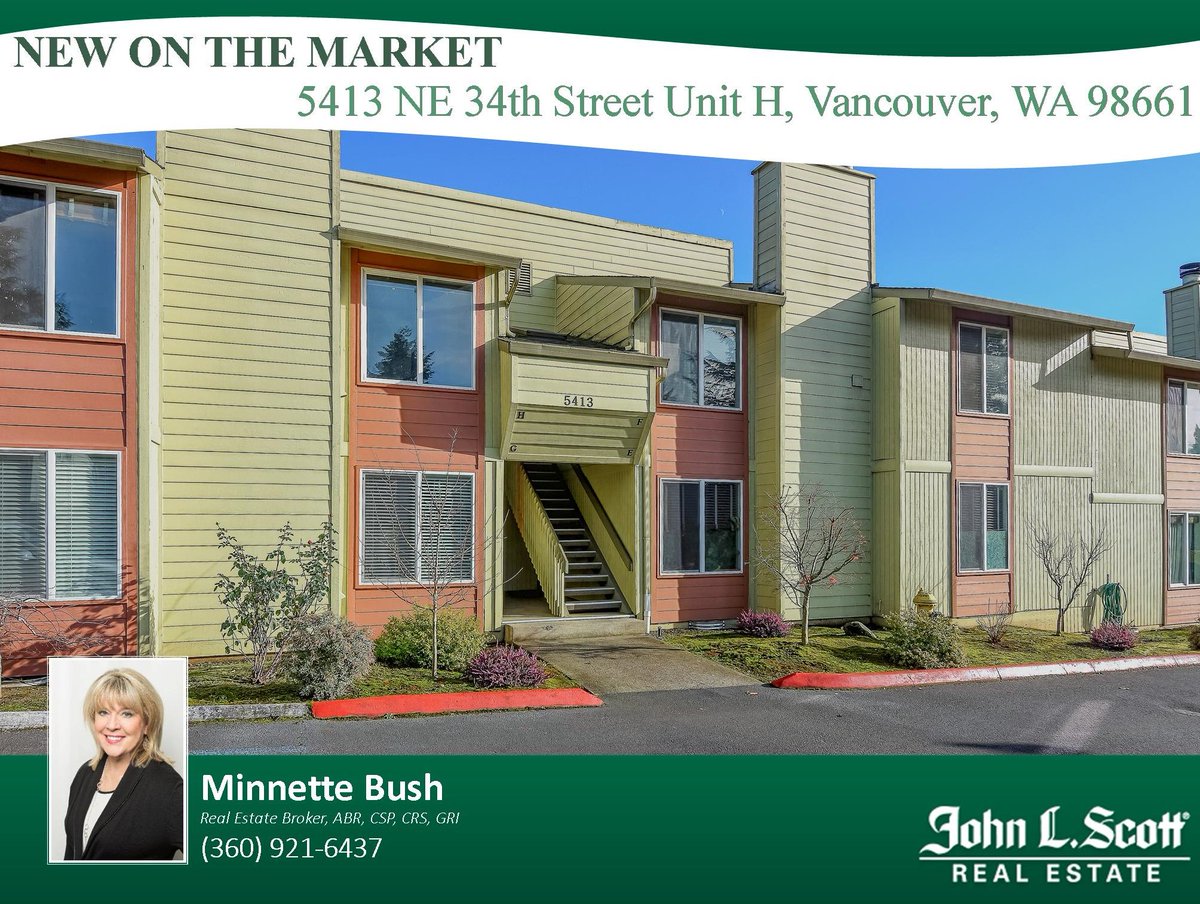 JOHNLSCOTT360's tweet photo. 🔹 NEW ON THE MARKET 🔹
Listed by 🏡 Minnette Bush 🔑
📷➡️ https://t.co/wiz3Uampx9 ⬅️
📱 https://t.co/y8yEl3jEhy 📲
#JustListed #Vancouver #RealEstate
#ClarkCounty #MakeYourMove #Condo
#BuyYourDreamHome #SellYourHome
#FindABroker #HomeForSale #JohnLScott https://t.co/lq0ZiU3RLK