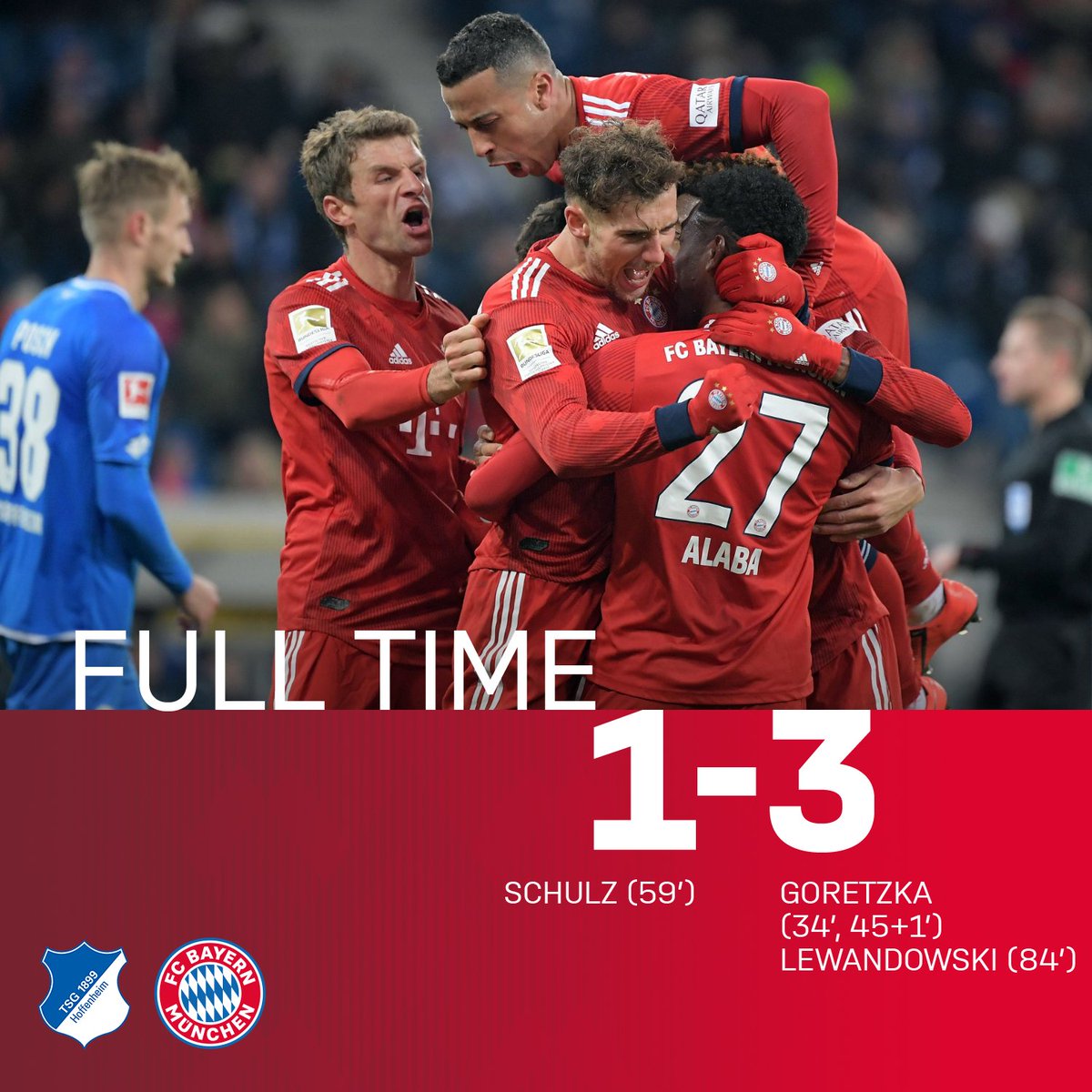 Huge win 💪
#TSGFCB #MiaSanMia