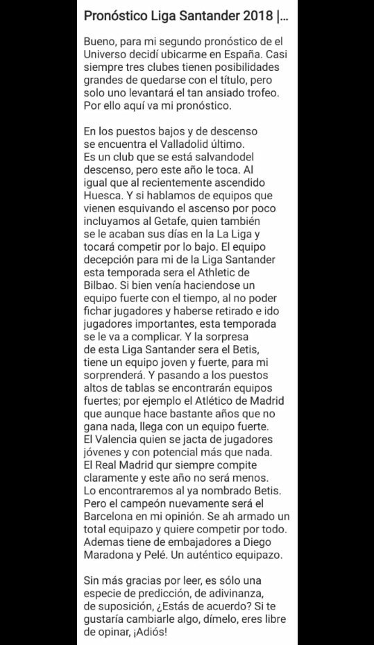 | #Pronóstico | Pronóstico de La Liga Santander 2018 | 19.