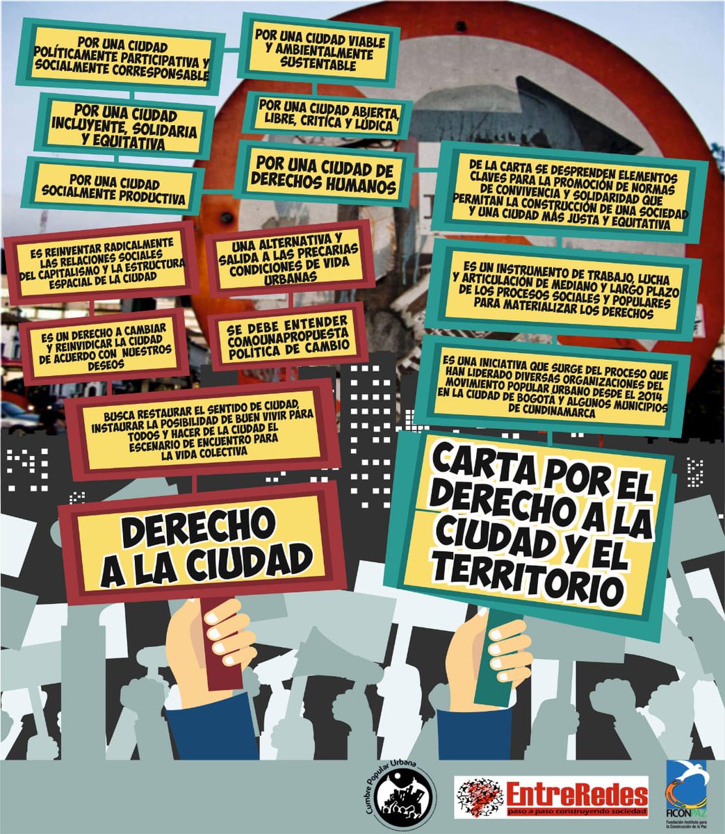CumbreUrbana's tweet photo. Por el derecho a la ciudad y el territorio @ElRebelde_MA @TrochandoCiudad @PizarroMariaJo @CONCEJALCELIO @HOLLMANMORRIS @jerojasrodrigue @navarrowolff @Contagioradio1 @praxisinsumisa @UrbanasChile @RebeldeBogota @BogotaRebelde @PoderCiudadan0 @BogotaLogica @ImaginaBogota_ https://t.co/BUtWw0pxaR