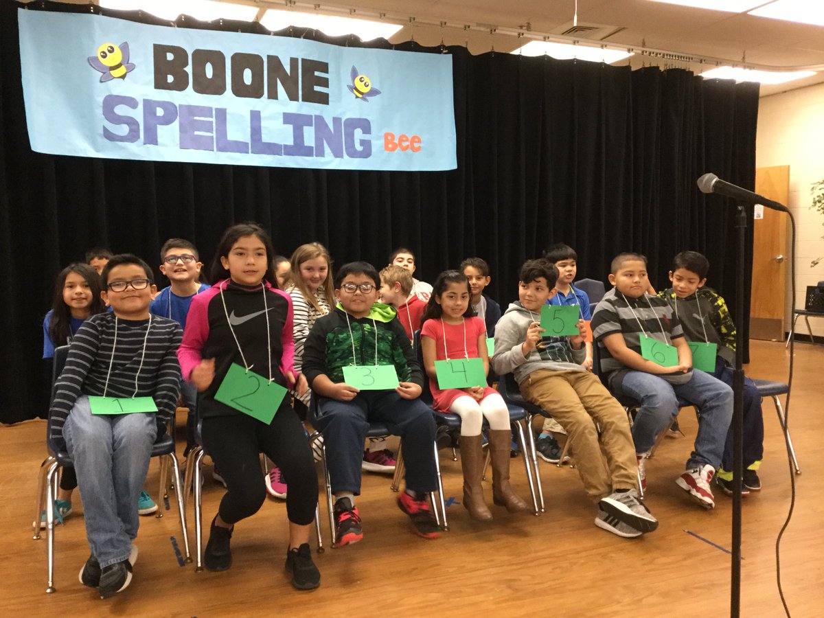 Readinginsights's tweet photo. Our Boone Spelling Bee was so exciting! So proud of these students. Congratulations to all the participants. #BuildingGreatness @NISDBOONE https://t.co/oZcbRgjWWd