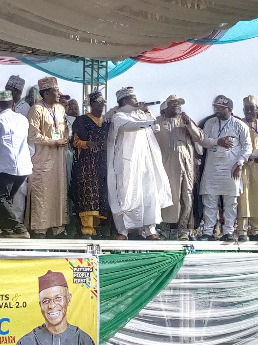 SalymBabajo's tweet photo. Kannywood Industry Performance At The APC Presidential Campaign and Kaduna Music and Arts Festival (KADAMFEST) At The Ahmad Bello Stadium Kaduna. 

The Industry Endorsed President @MBuhari And Governor Nasir @elrufai For Second Term. 
#PuttingPeopleFirst #PMBinKaduna #KADAMFEST https://t.co/YeYVo8K3bu