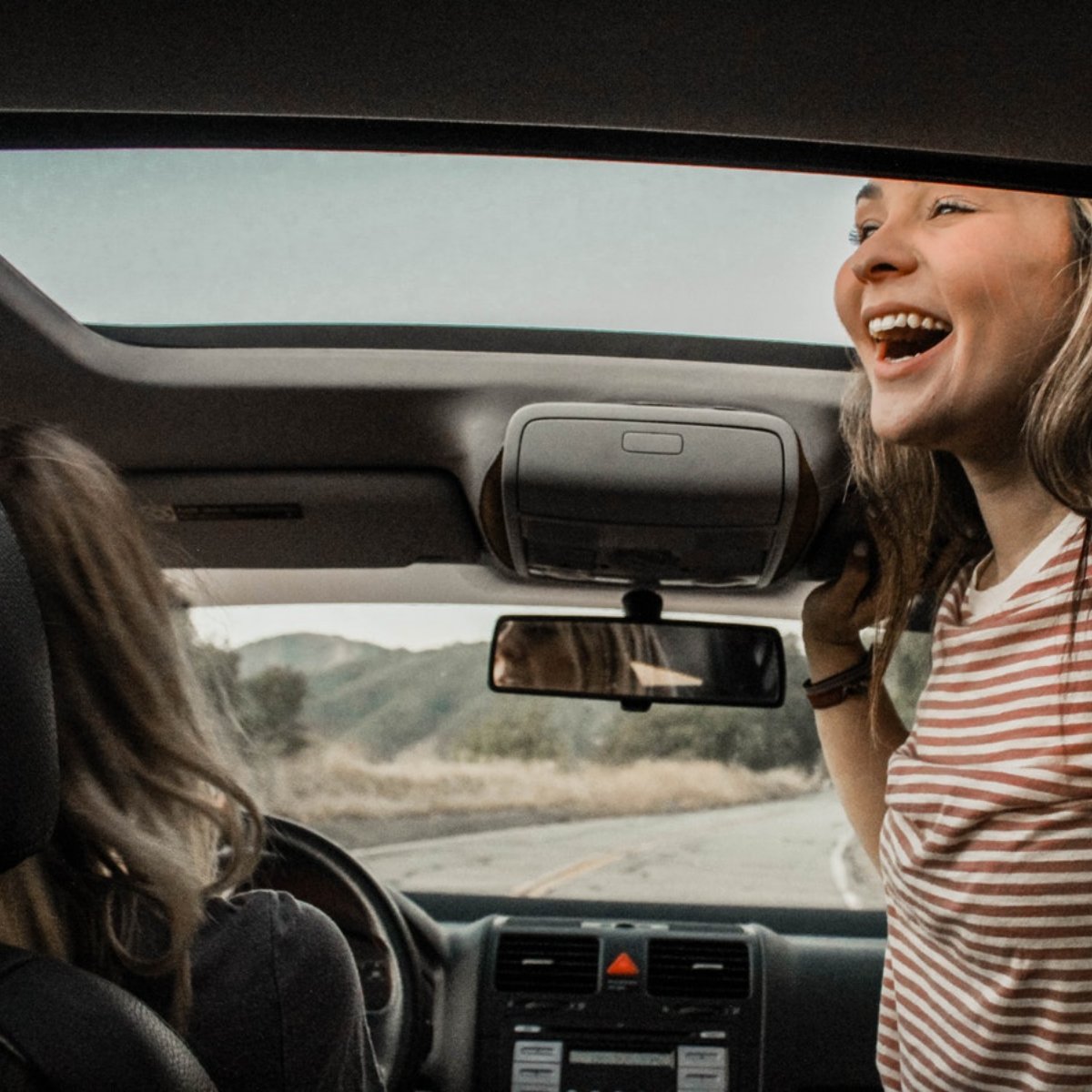 Happiness is that first drive in a new car.