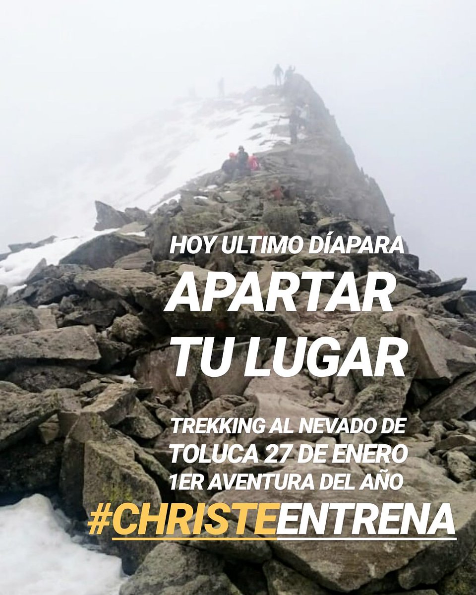 Vamos a entrenar al Nevado 
#BuenViernes Amigos pasemos un domingo increíble.
Informes a mi mail 
Christeentrena@hotmail.com 
#salud
#Entrenamiento #caminata