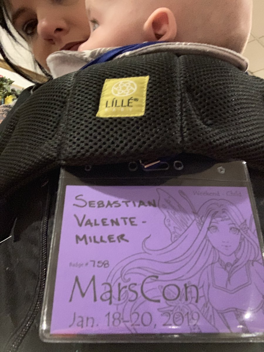 Baby’s first con badge!