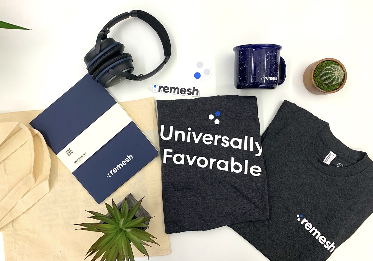 teamremesh's tweet photo. What's a new brand without sweet new swag? If you're feeling this you might also be feeling one of our open roles - we're hiring in all departments: https://t.co/XNeNZT6Lcr
#AI #Truth #rebrand #wemesh https://t.co/7oawa7BS7T