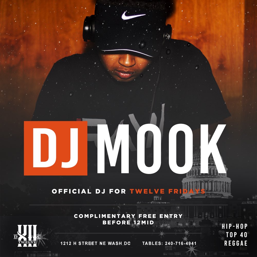 ItsTheRealMook's tweet photo. Every Friday 
on H STREET IS DIFFERENT  
•Everybody FREE BEFORE 12 W/Ticket
•Wings &amp; Drink Specials 
🎧:@itstherealmook 
Tables/Birthdays/More Info:
📲 240•716•4941 powered by @ItsTheRealMook @2RawENTDC @TaeSweizy #TwelveFridays #2RawENT https://t.co/A24XtC2r4r