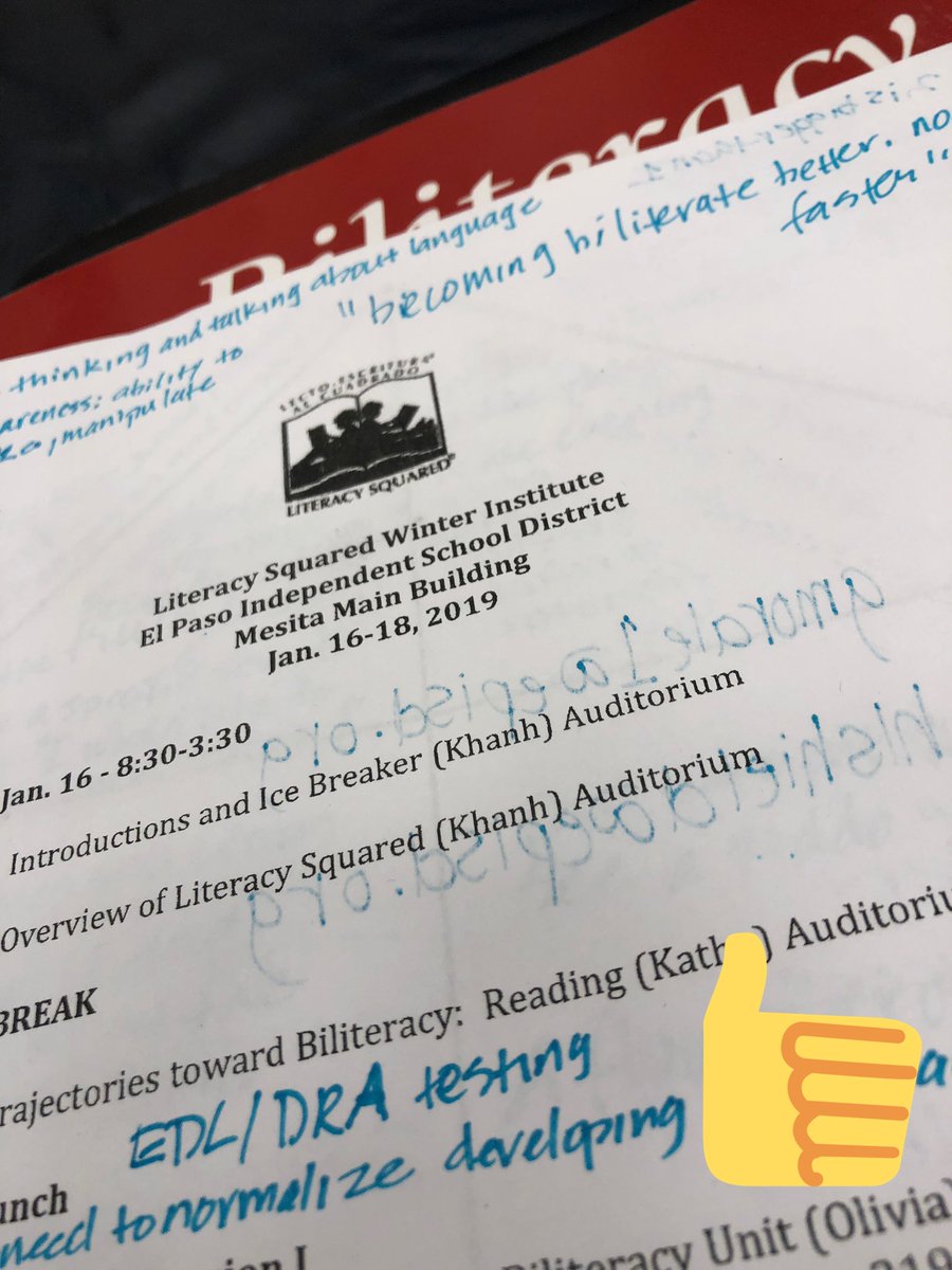 ephsmagnets's tweet photo. “Becoming bilaterate better, not faster” 3 days of awesome Biliteracy Squared instruction thank you @EPISD_DualLang https://t.co/BSaDObOuCe