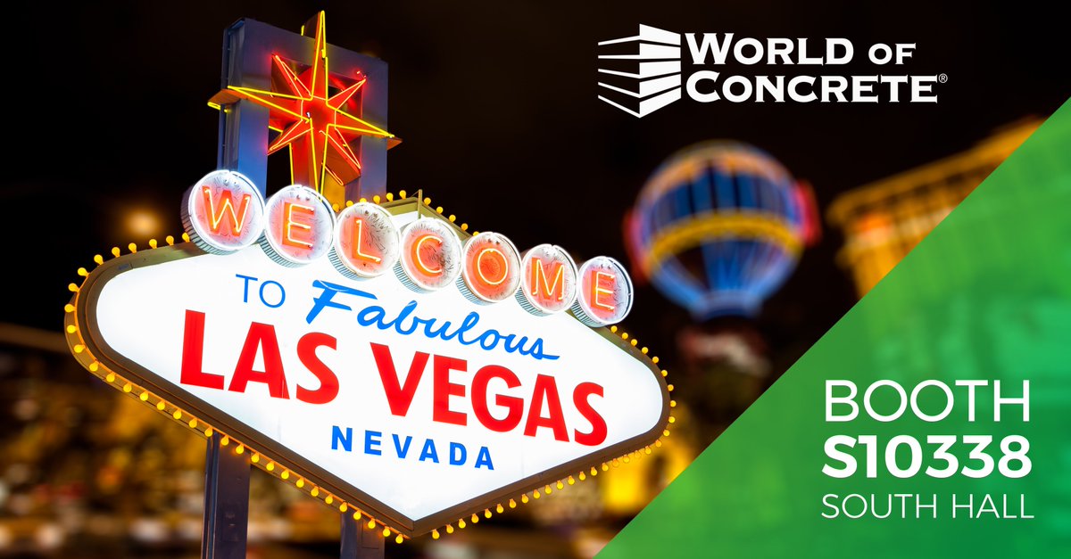 Visit us at booth S10338 in the South Hall at <a href="/WorldofConcrete/">World of Concrete</a>. Be sure to ask our technical staff about our latest product innovations. To find out more about our industry training sessions, visit our post: bit.ly/2Hn6oAm 
#concrete #Vegas #woc2019