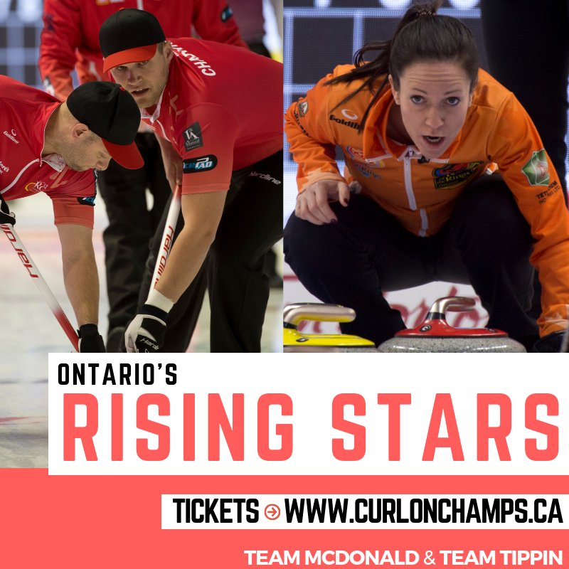 Don't miss the best curling Ontario has to offer at the 2019 Men's and Women's Provincial Championships LIVE from Elmira, ON Jan 27th-Feb 3rd. 

Can't make the event? <a href="/TSLcurling/">TSL Curling</a> will be providing FREE live streaming services 📺

TICKETS ➡️ curlonchamps.ca #curling