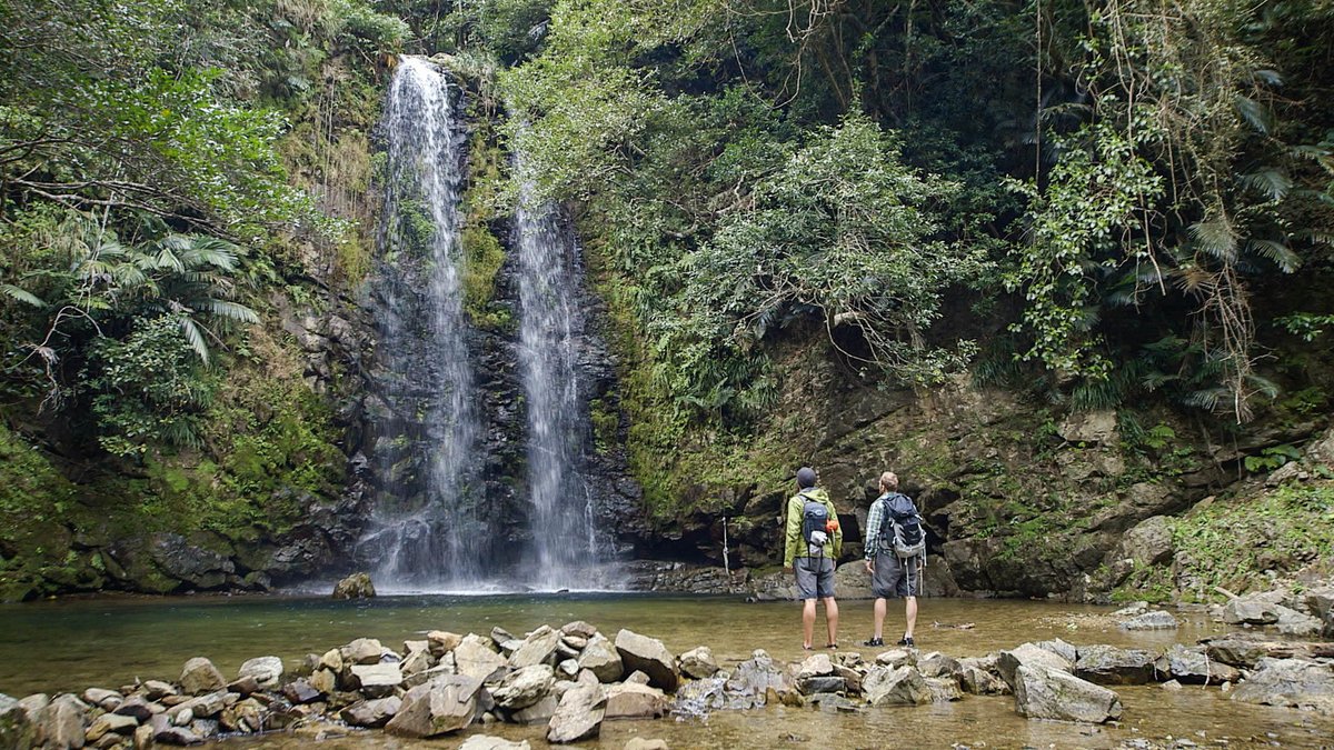 RockThePark_'s tweet photo. Have you ever felt the force of a 65β tall waterfall? While visiting Okinawa, #Japan, #ThoseParkGuys attempted a waterfall meditation at the base of Ta Falls. Find out how they did on this weekβs episode of #RockThePark! https://t.co/qMVO7hZw5o
