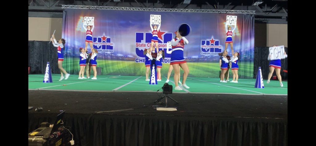 SHHSTexanCheer's tweet image. Competition 2019 #samside #sampride