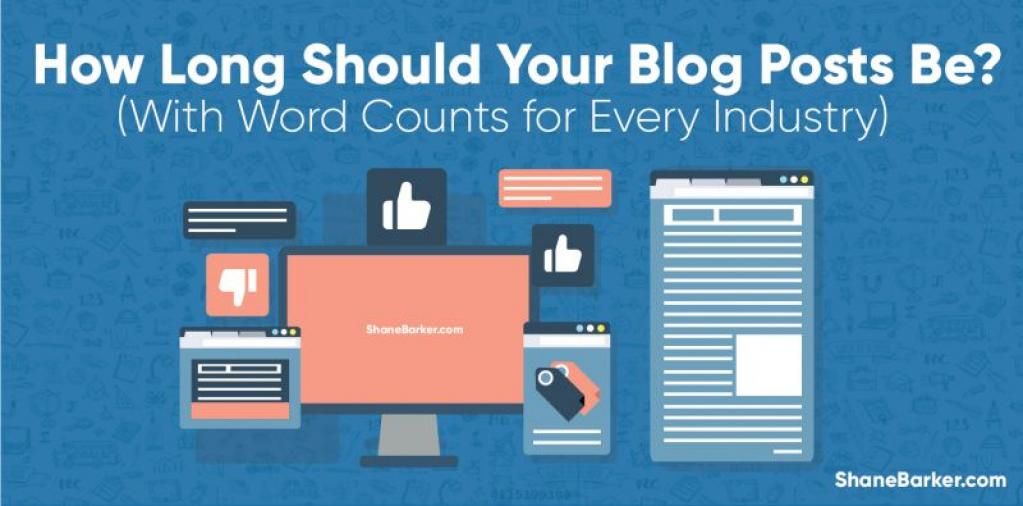 What Should Be Your Average Blog Post Length? (With Word Counts for Every Industry) buff.ly/2ETnaoS  @shane_bareker 
#contentmarketing #digitalmarketing #blogging #onlinemarketing