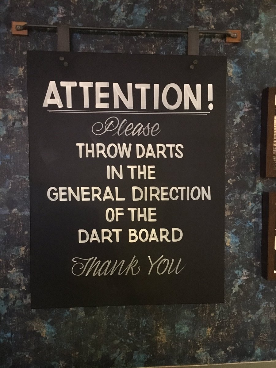 I would love to know the story behind the landlord needing to put this up! 
#Pub #sign #darts #generalarea #roughpub