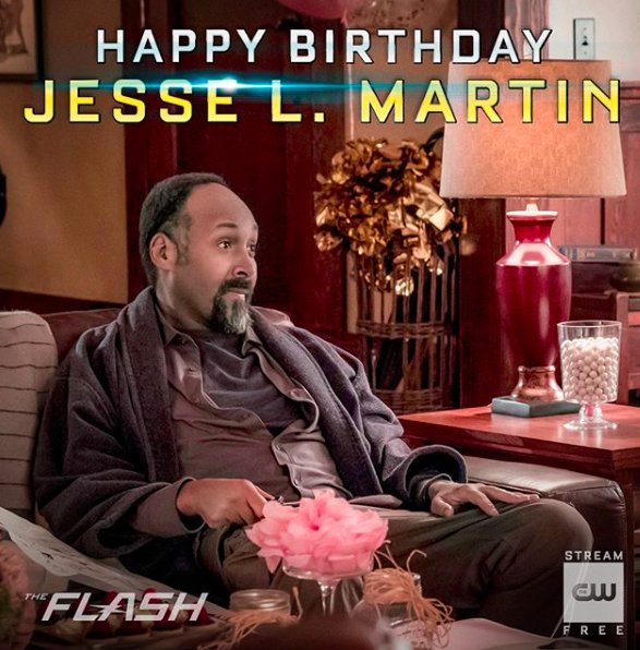 \"Happy Birthday to The Flash\s dad, Jesse L. Martin!\" --  