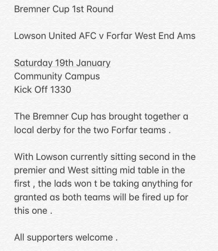 Lowson United AFC tweet media