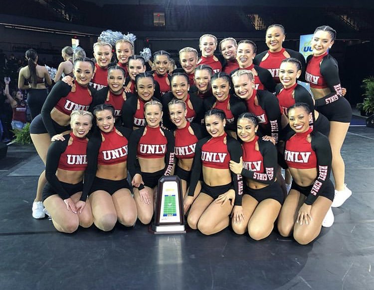 UNLVathletics's tweet photo. Congratulations to @unlvrgandco 🥇 GAME DAY NATIONAL CHAMPIONS 🏆 2⃣nd straight year‼️ #BEaREBEL https://t.co/wtHdhARCLx