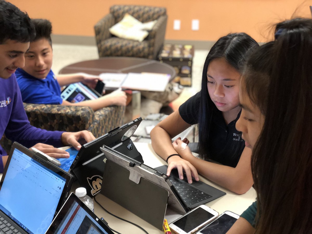 mrzphd's tweet photo. Some of my students in action preparing for presenting at #FETC. https://t.co/RG3xc0VXiN #MicrosoftEdu #ShowcaseSchool #MIEExpert #AI https://t.co/uTyOmbWlqB
